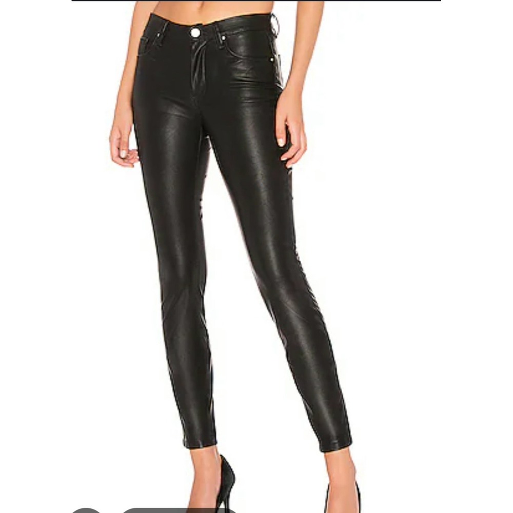 BlankNYC Skinny Classique Coated Black Vegan Leather Jeans 28 13L-7001
